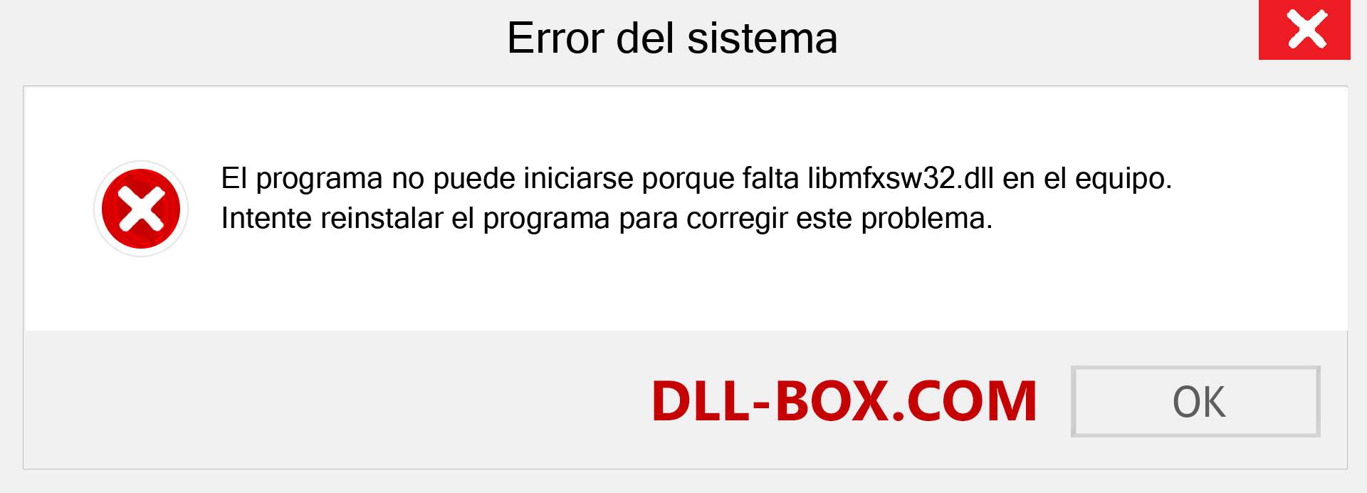 ¿Falta el archivo libmfxsw32.dll ?. Descargar para Windows 7, 8, 10 - Corregir libmfxsw32 dll Missing Error en Windows, fotos, imágenes